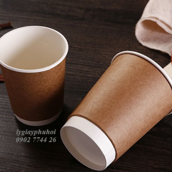 Ly giấy kraft 14oz 360ml 2 lớp